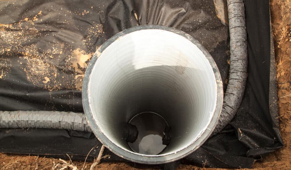 Drainage installation